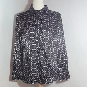 United Colors of Benetton black long sleeve blouse